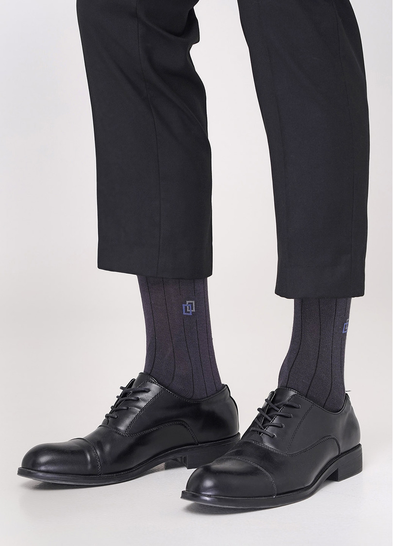 Мужские носки со высокой посадкой MS3 FASHION 036 [MS3C-036] iron (серый)