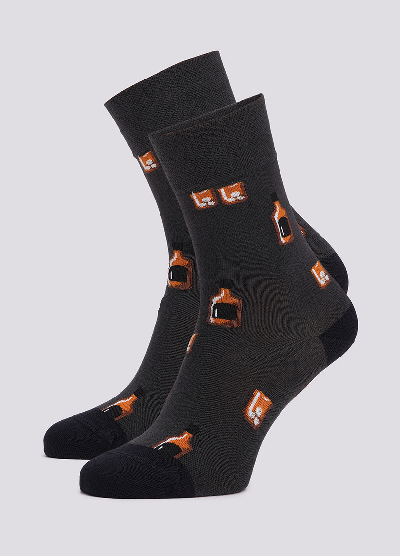 Шкарпетки чоловічі Кон'як (2 пари) MS3 FASHION 061 (пак х2) pirate black (чорний)