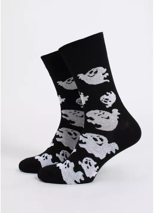 Мужские носки с привидениями MS3 HALLOWEEN 2505 black (черный)