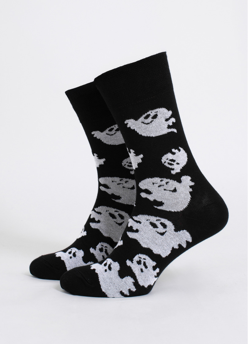 Мужские носки с привидениями MS3 HALLOWEEN 2505 black (черный)
