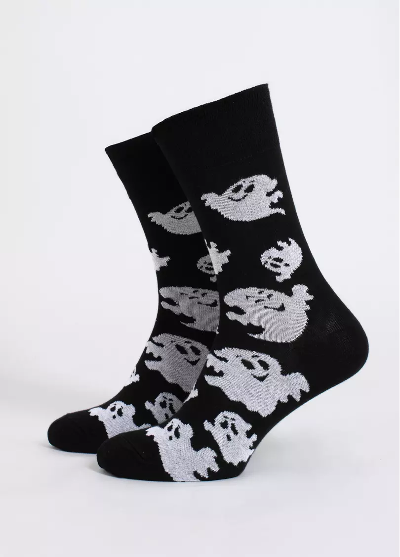 Мужские носки с привидениями MS3 HALLOWEEN 2505 black (черный)