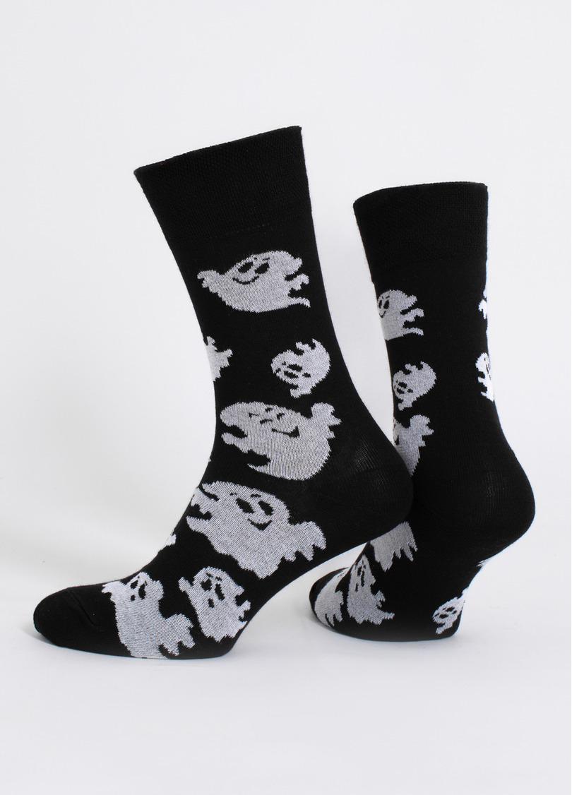 Мужские носки с привидениями MS3 HALLOWEEN 2505 black (черный)
