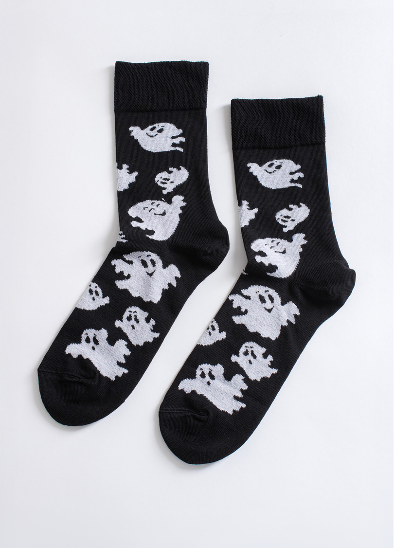 Мужские носки с привидениями MS3 HALLOWEEN 2505 black (черный)