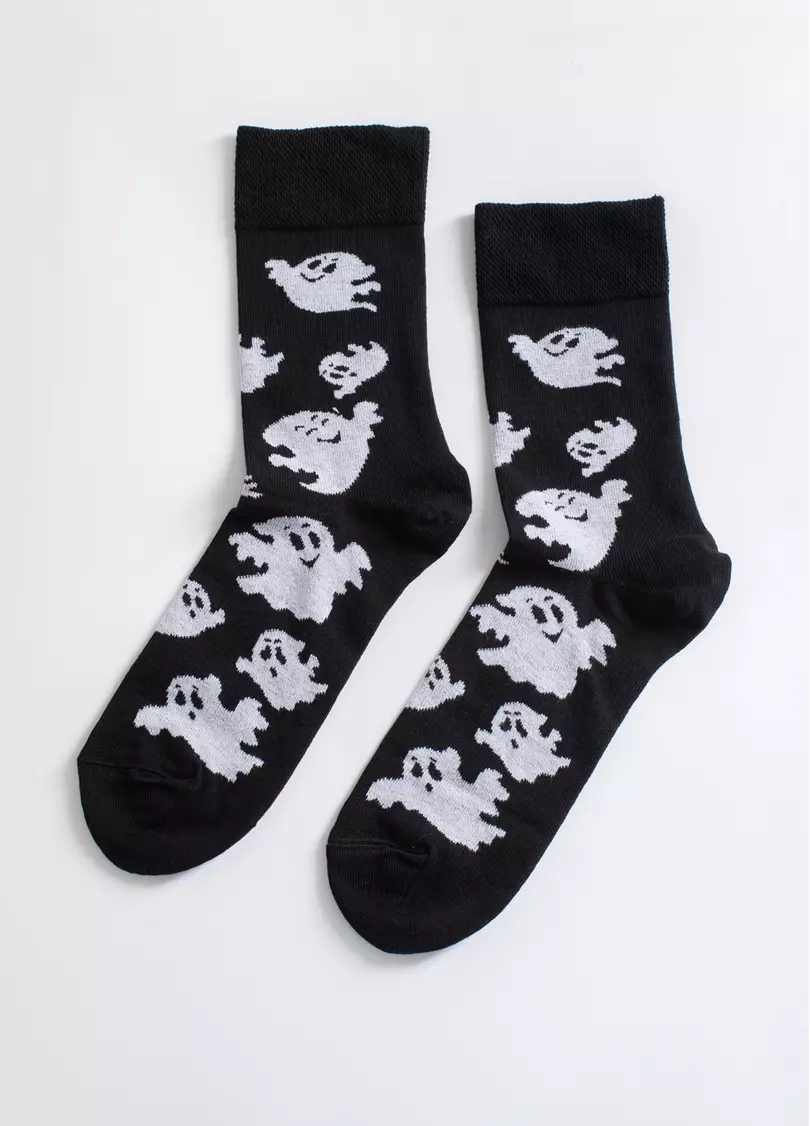 Мужские носки с привидениями MS3 HALLOWEEN 2505 black (черный)