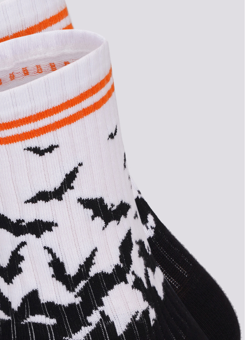 Шкарпетки чоловічі з малюнком "Кажани" MS3 HALLOWEEN STRONG 002 black (чорний)