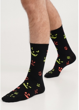 Мужские носки высокие к Хэллоуин MS3 HALLOWEEN STRONG 2203 black (черный)