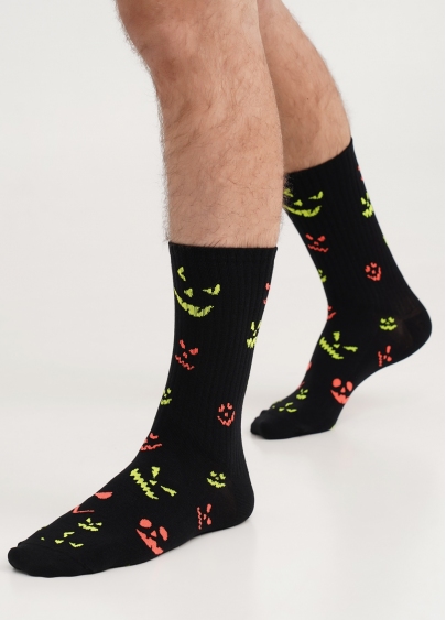 Мужские носки высокие к Хэллоуин MS3 HALLOWEEN STRONG 2203 black (черный)