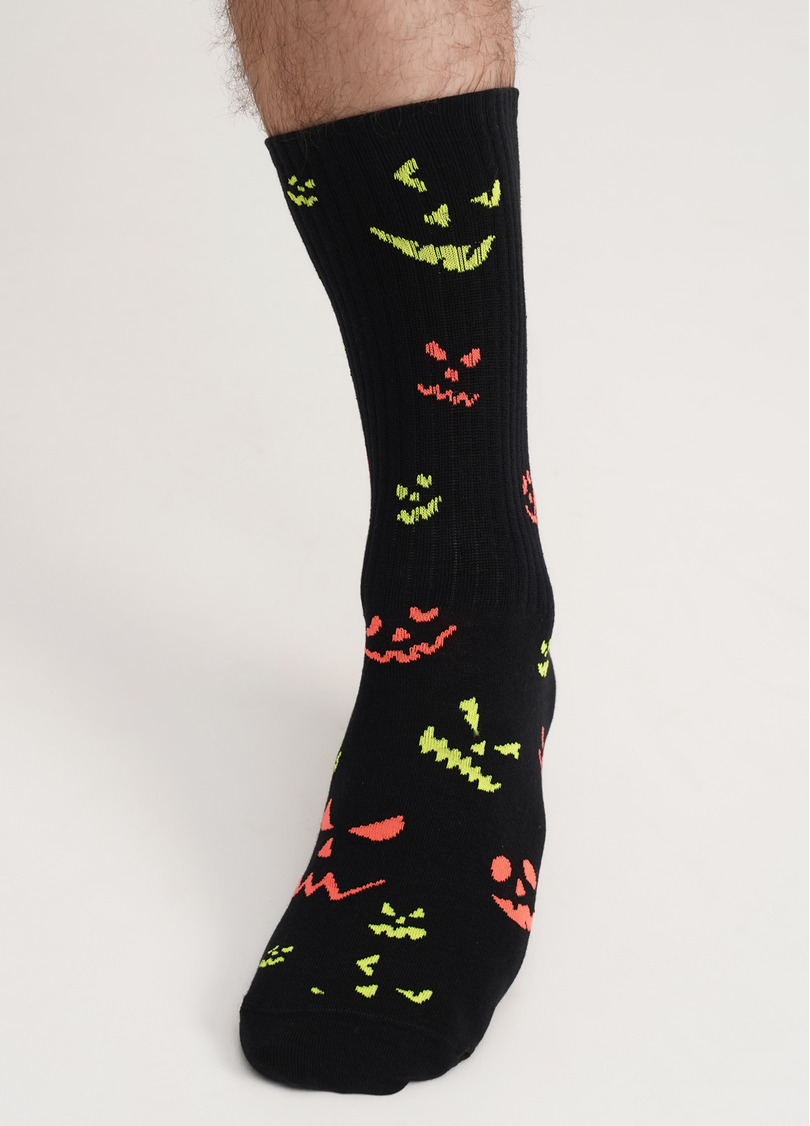 Чоловічі шкарпетки високі до Геловіну MS3 HALLOWEEN STRONG 2203 black (чорний)