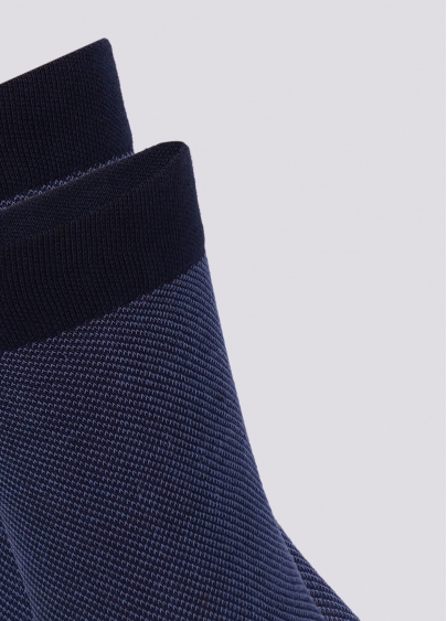 Чоловічі шкарпетки з бавовни MS3 JACCARD 001 dress blue (синій)