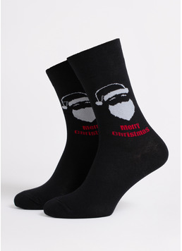 Мужские новогодние носки MS3 NEW YEAR 2603 black (черный) Мужские новогодние носки MS3 NEW YEAR 2603 black (черный)