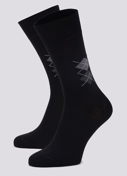 Высокие носки мужские хлопковые MS3 SOFT COMFORT 001 (M) [MS3M/Sl-001] black (черный)