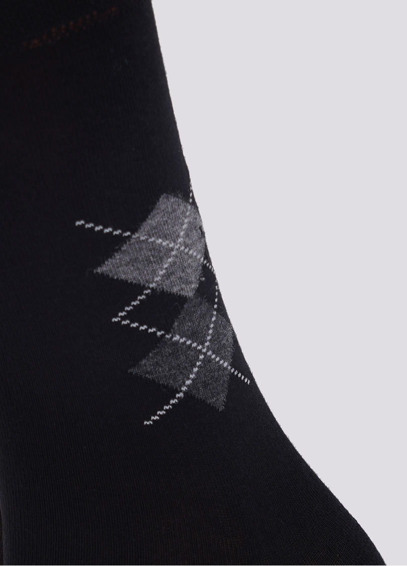 Високі шкарпетки чоловічі бавовняні MS3 SOFT COMFORT 001 (M) [MS3M/Sl-001] black (чорний)