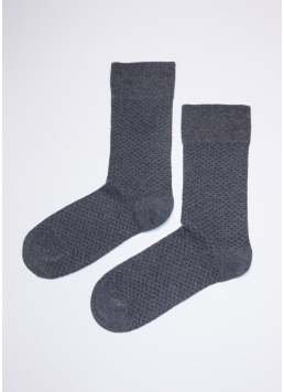 Высокие мужские носки MS3 SOFT COMFORT 003 (M) [MS3M/Sl-003] dark grey melange (серый)