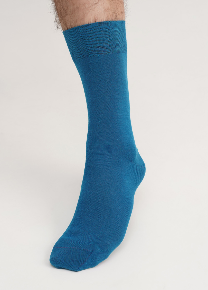 Классические мужские носки MS3 SOFT COMFORT CLASSIC turquoise (синий)