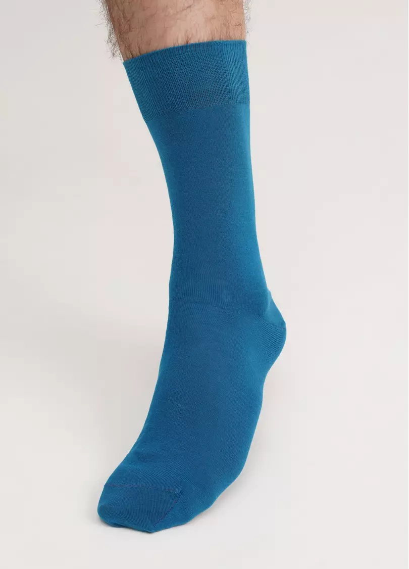 Класичні чоловічі шкарпетки MS3 SOFT COMFORT CLASSIC turquoise (синій)