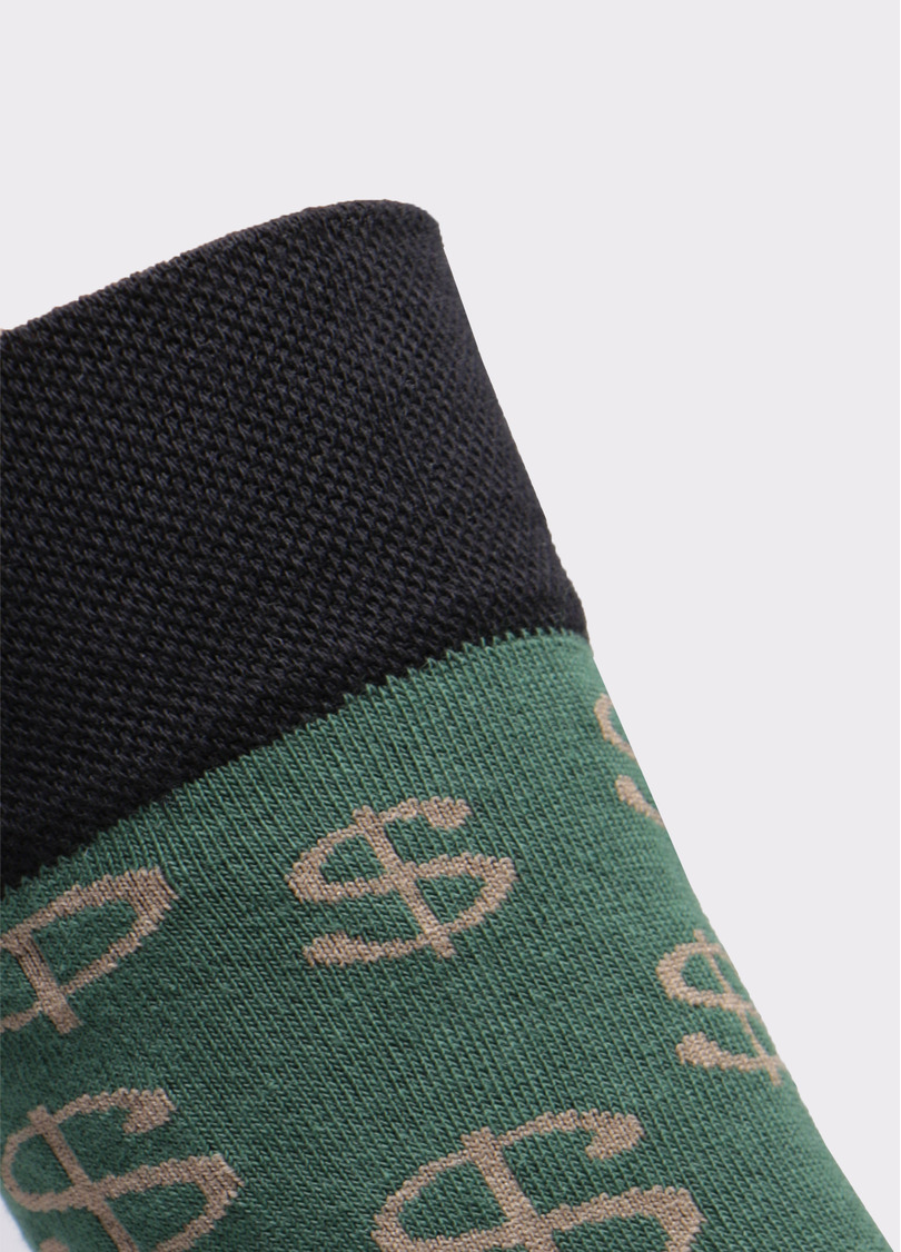 Мужские высокие носки с рисунком MS3 SOFT FASHION 051 (пак х2)