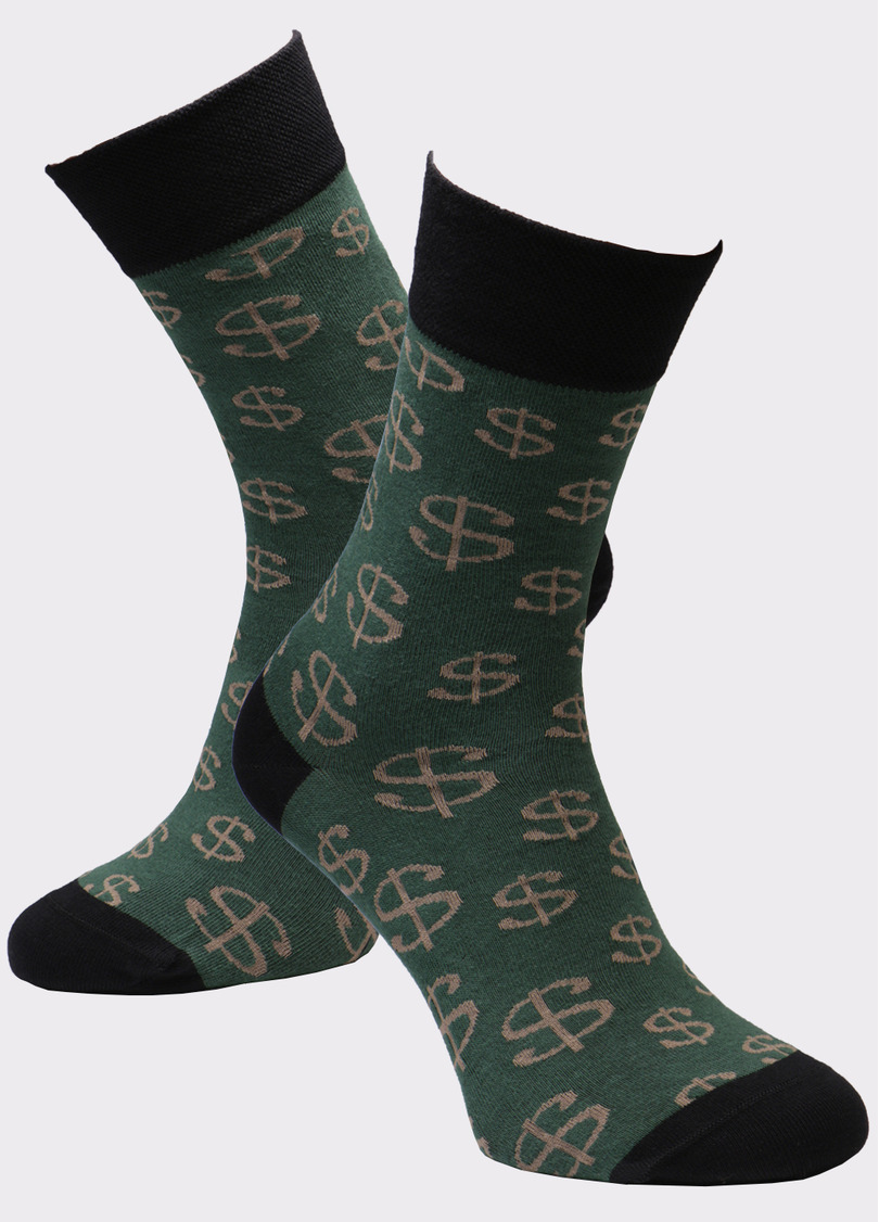 Мужские высокие носки с рисунком MS3 SOFT FASHION 051 (пак х2)