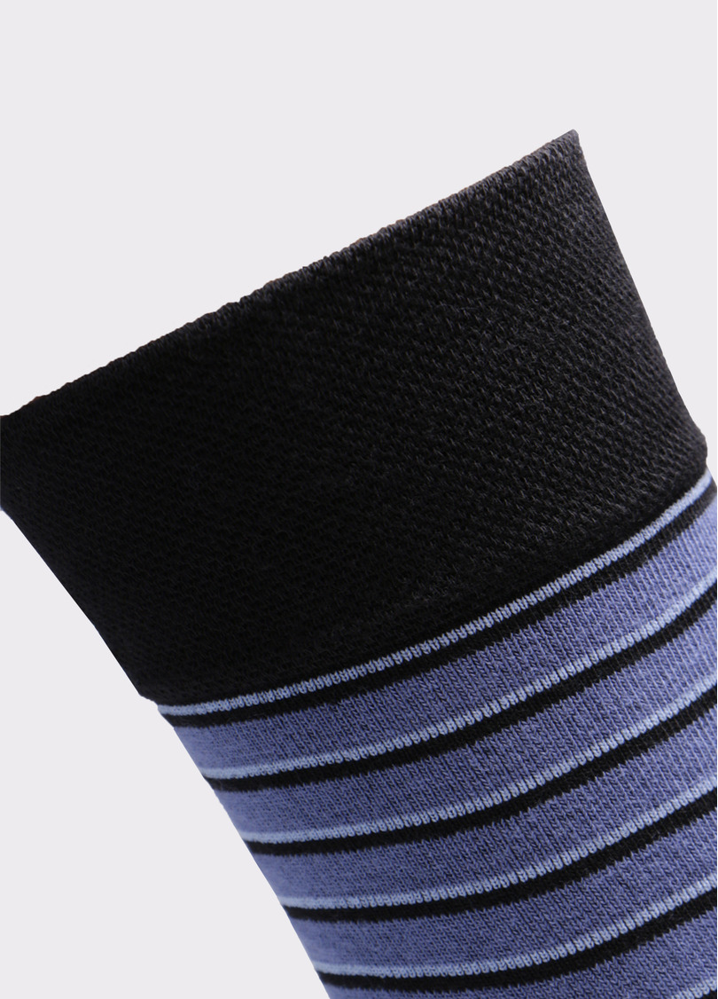 Мужские высокие носки с рисунком MS3 SOFT FASHION 052 (пак х2)