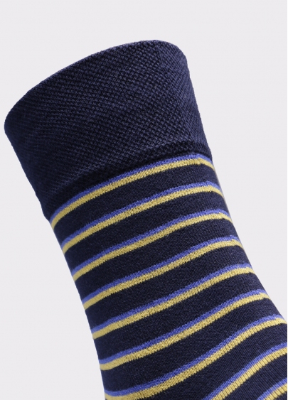 Чоловічі високі шкарпетки з малюнком MS3 SOFT FASHION 055 (пак х2)