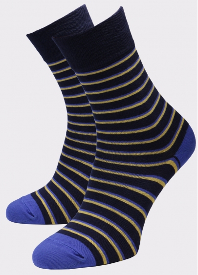 Мужские высокие носки с рисунком MS3 SOFT FASHION 055 (пак х2)