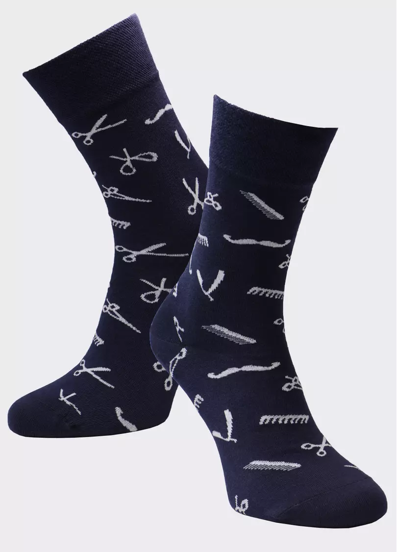 Чоловічі високі шкарпетки MS3 SOFT FASHION 058 (пак х2)