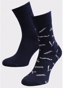 Чоловічі високі шкарпетки MS3 SOFT FASHION 058 (пак х2)