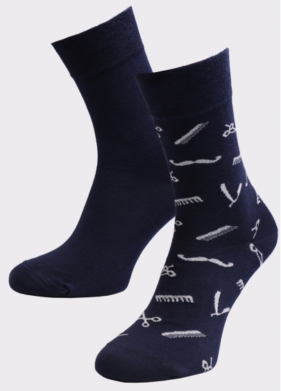 Чоловічі високі шкарпетки MS3 SOFT FASHION 058 (пак х2)