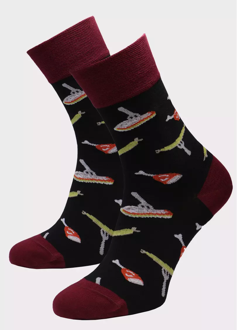 Мужские высокие носки MS3 SOFT FASHION 059 (пак х2)