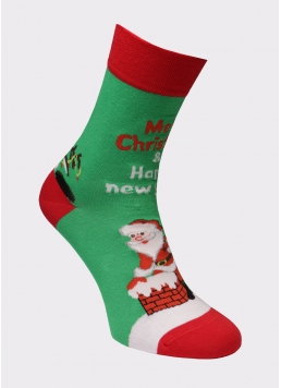 Шкарпетки чоловічі з новорічним принтом MS3 SOFT NEW YEAR 20-04