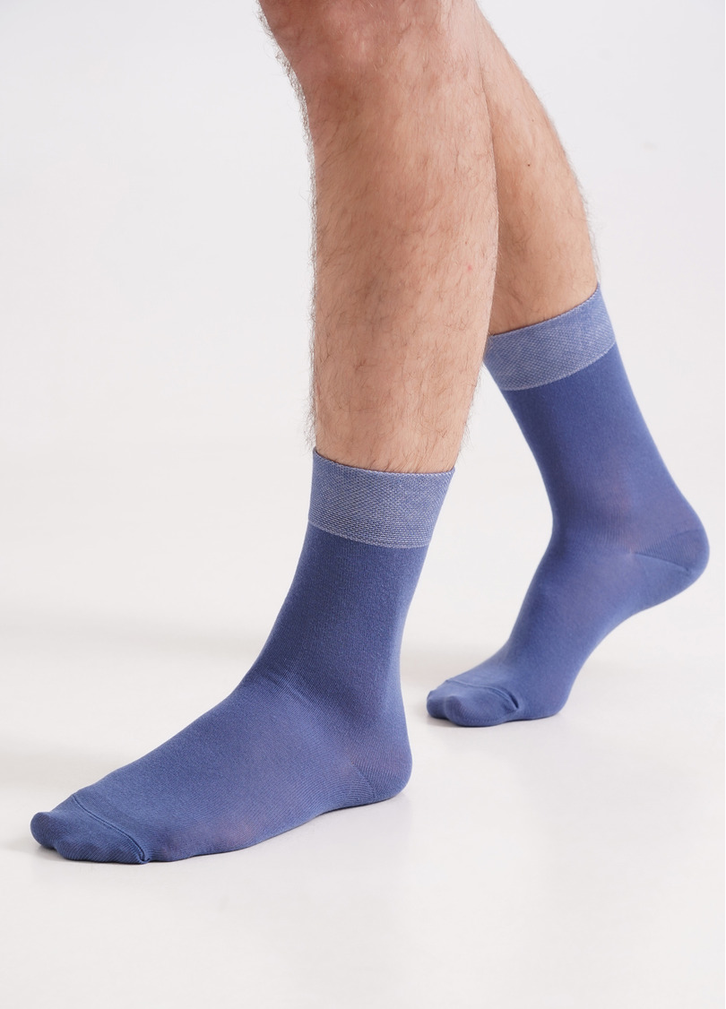 Классические носки для мужчин MS3 SOFT PREMIUM CLASSIC [MS3C/Sl-cl] jeans (синий)