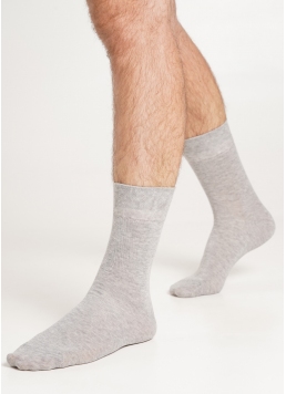 Класичні шкарпетки для чоловіків MS3 SOFT PREMIUM CLASSIC [MS3C / Sl-cl] light grey melange (сірий)