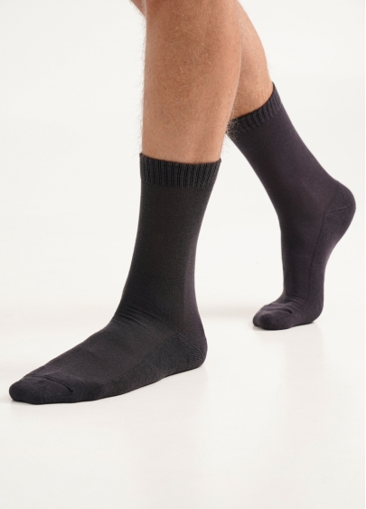 Мужские теплые носки MS3 TERRY CLASSIC 003 iron (серый)