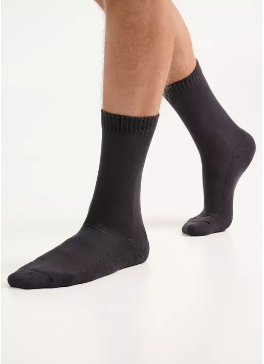 Мужские теплые носки MS3 TERRY CLASSIC 003 iron (серый)