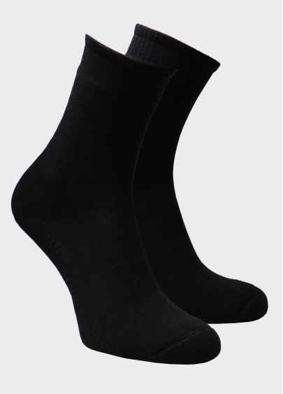 Мужские высокие спортивные носки MS3 TERRY SPORT 006 black (черный)