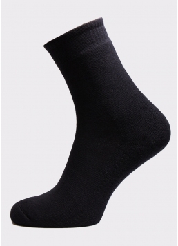 Чоловічі високі спортивні шкарпетки MS3 TERRY SPORT 006 black (чорний)