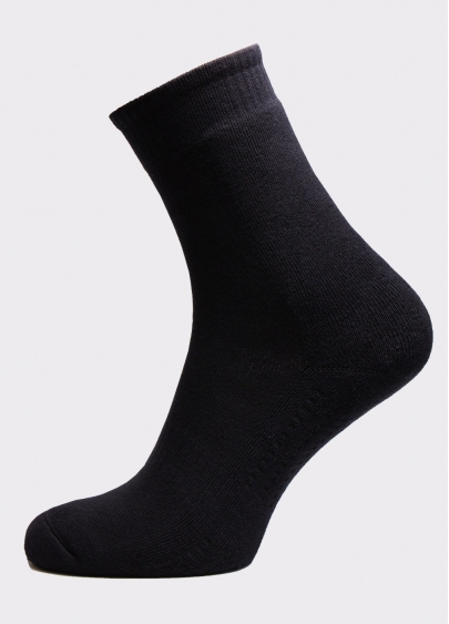 Мужские высокие спортивные носки MS3 TERRY SPORT 006 black (черный)