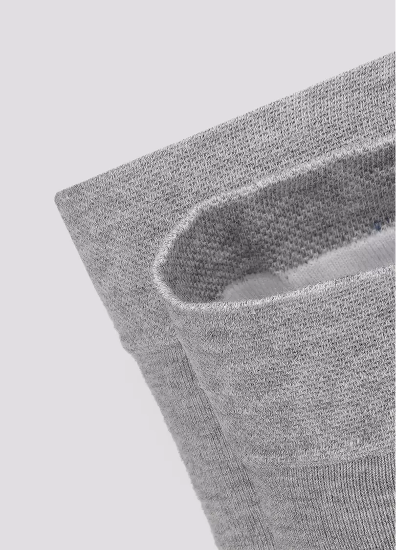 Високі чоловічі шкарпетки з написом "FAST NEVER LAST" MS3 TEXT 003 light grey melange (сірий меланж)