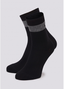Чоловічі шкарпетки з написом "NO SIGNAL" ззаду MS3 TEXT STRONG 003 black (чорний)