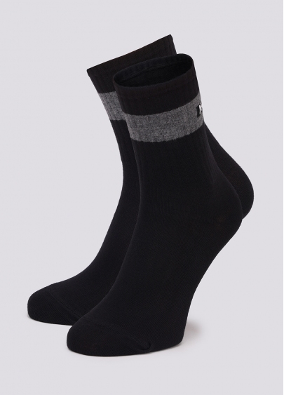 Мужские носки с надписью "NO SIGNAL" сзади MS3 TEXT STRONG 003 black (черный)