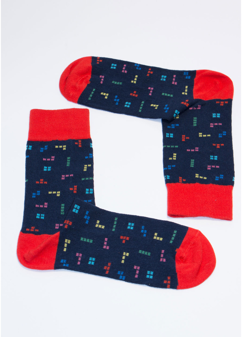 Носки с рисунками мужские MS3C-018 (MSL-018 (2 р-ра) calzino) navy (синий)