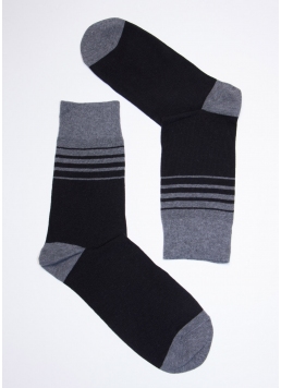 Цветные носки для мужчин MS3C-023 (MSL-023 (2 р-ра) calzino) black (черный)