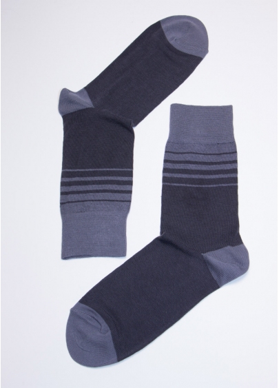 Цветные носки для мужчин MS3C-023 (MSL-023 (2 р-ра) calzino) iron (серый)