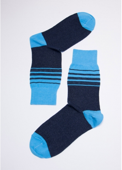 Цветные носки для мужчин MS3C-023 (MSL-023 (2 р-ра) calzino) navy (синий)