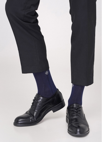 Шкарпетки чоловічі з малюнком MS3C-041 navy (синій)