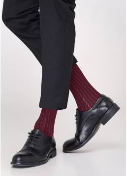 Шкарпетки чоловічі з принтом MS3C/Sl-101 ​​dark bordo (бордовий)