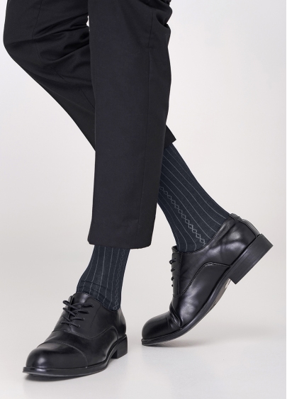 Шкарпетки чоловічі з принтом MS3C/Sl-101 ​​dark grey (сірий)