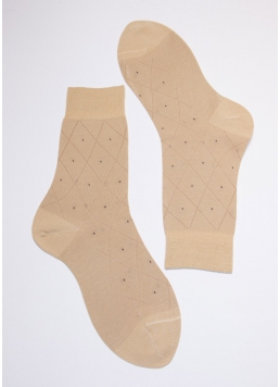Шкарпетки з малюнком чоловічі MS3C/Sl-202 beige (бежевий)