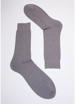 Чоловічі шкарпетки з принтом MS3C/Sl-203 grey (сірий)