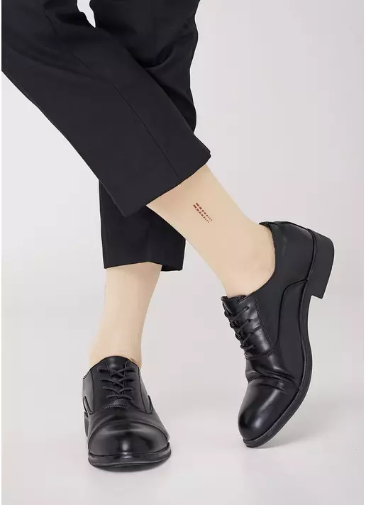 Классические носки высокие мужские MS3C/Sl-205 beige (бежевый)