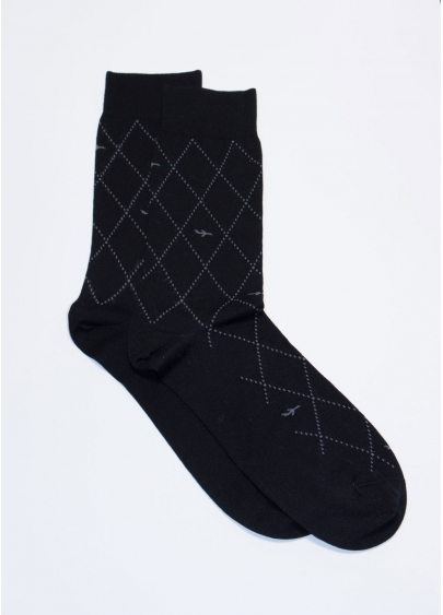 Хлопковые носки для мужчин MS3C/Sl-302 nero (черный)